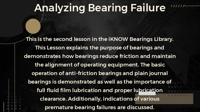 Analyzing Bearing Failure